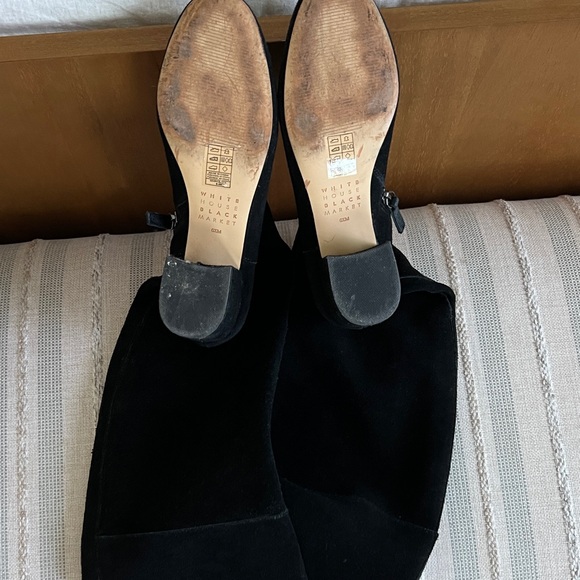 White House Black Market Over the Knee Black Boots - Picture 2 of 6